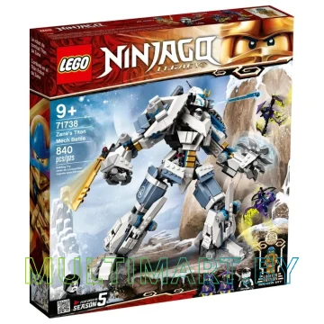 Конструктор LEGO Ninjago 71738 Битва с роботом Зейна
